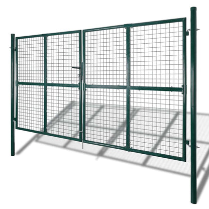 vidaXL Garden Mesh Gate Fence Door Wall Grille 300x175 cm 2