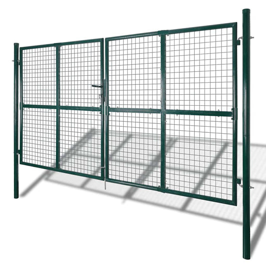 vidaXL Garden Mesh Gate Fence Door Wall Grille 300x175 cm 2
