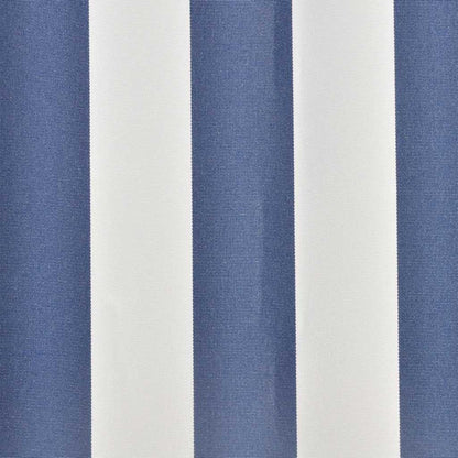 Awning Replacement Fabric 600x300 cm Polyester Drop 3 m Width 6 m Blue and white