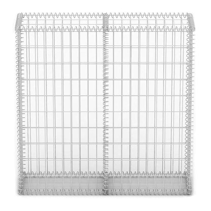 Gabion Basket with Lids Galvanised Wire 100 cm