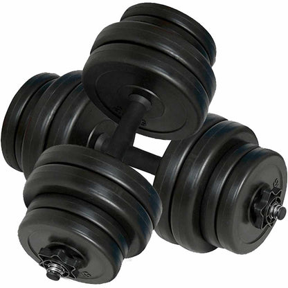 Folding Weight Bench Dumbbell Barbell Set Home Gym 6