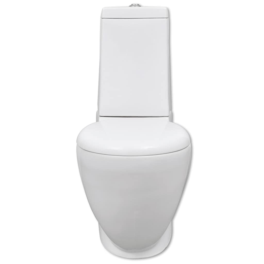 White Ceramic Toilet & Bidet Set 2