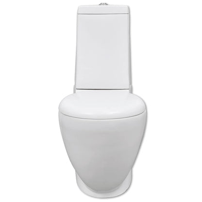 White Ceramic Toilet & Bidet Set 2