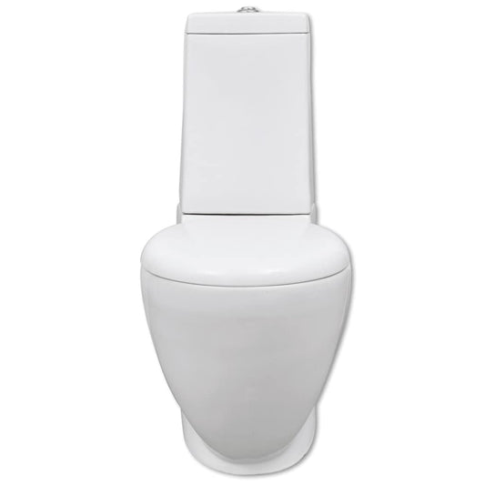 White Ceramic Toilet & Bidet Set 2