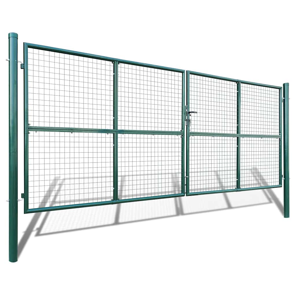 vidaXL Mesh Garden Gate 400x150 cm 2