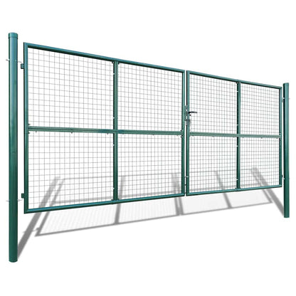 vidaXL Mesh Garden Gate 400x150 cm 2
