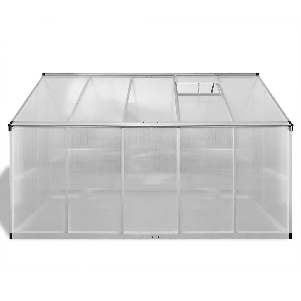 vidaXL Reinforced Aluminium Greenhouse with Base Frame 7,55 m² 4