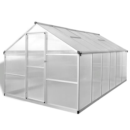 vidaXL Reinforced Aluminium Greenhouse with Base Frame 9,025 m² 2