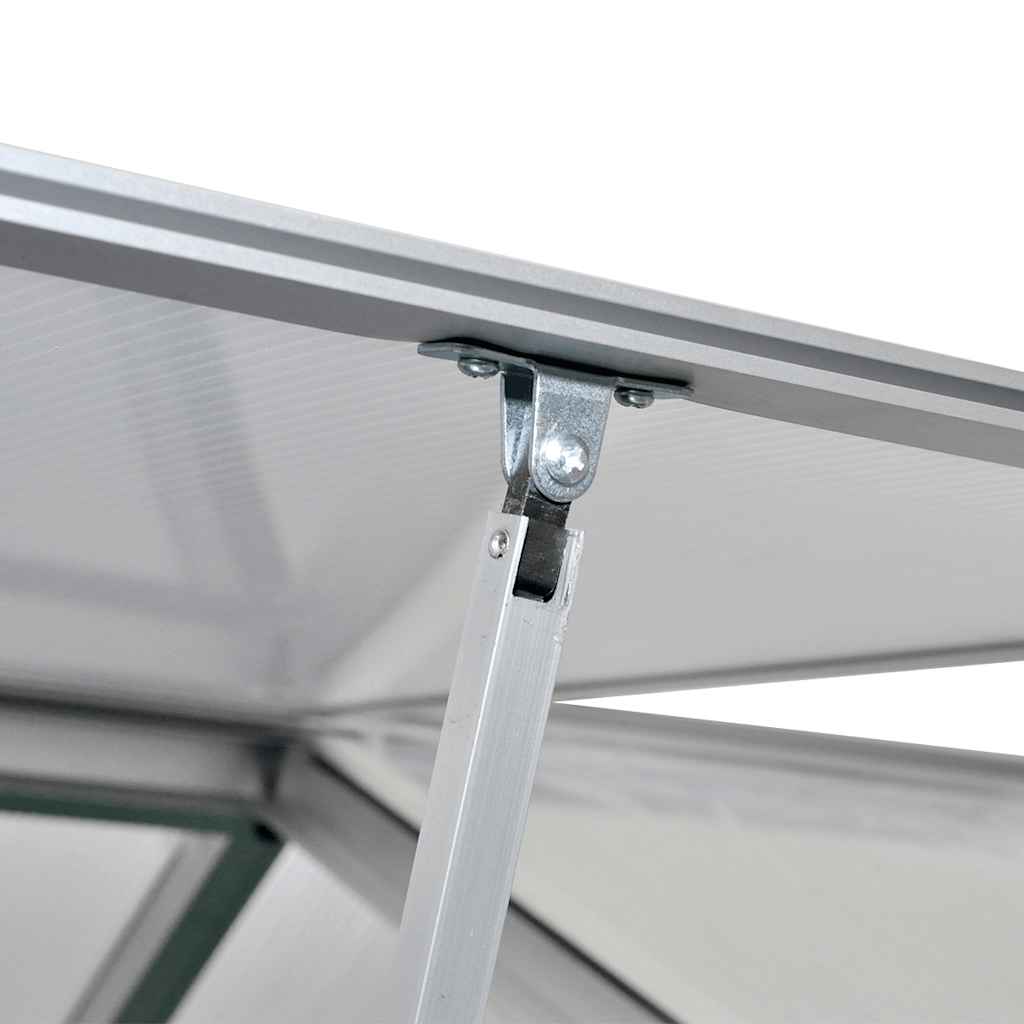 vidaXL Reinforced Aluminium Greenhouse with Base Frame 9,025 m² 5
