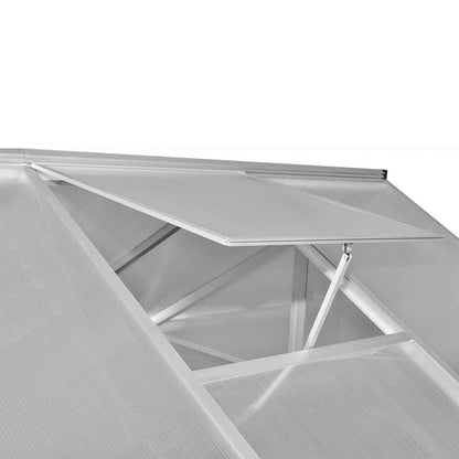 vidaXL Reinforced Aluminium Greenhouse with Base Frame 9,025 m² 6