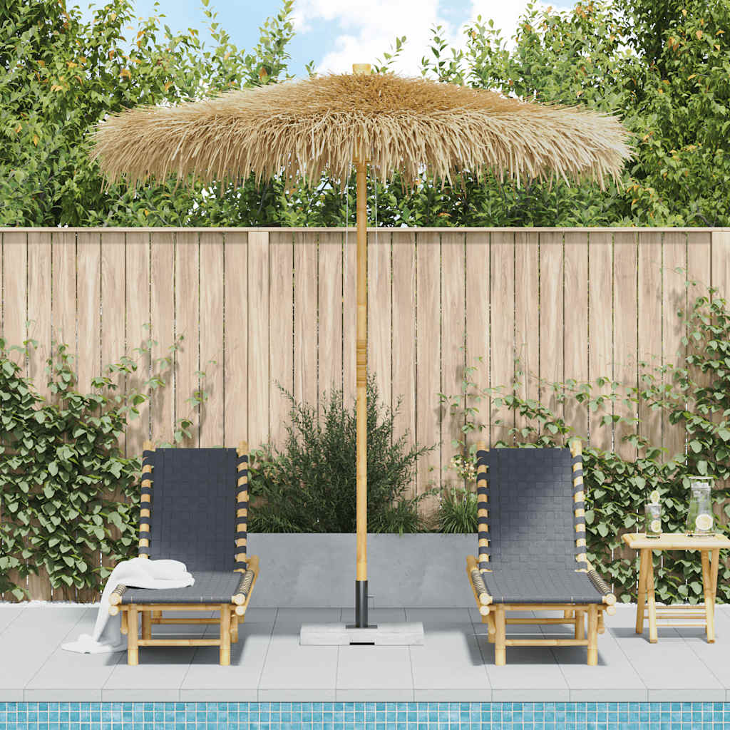 Tiki Umbrella with Banana Leaf Canopy Bamboo 270 cm