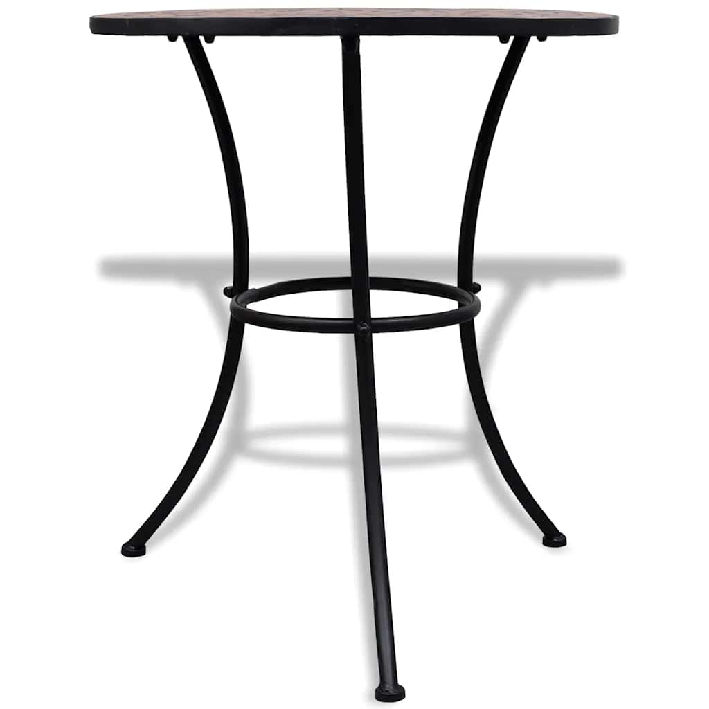 Mosaic Bistro Table Ø50x70 Ceramic Terracotta 60 x 70 cm