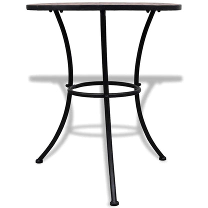 Mosaic Bistro Table Ø50x70 Ceramic Terracotta 60 x 70 cm