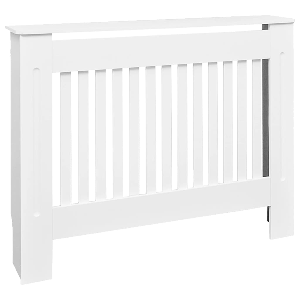 Radiator Cover 112 x 19 x 81.5 cm Engineered Wood White