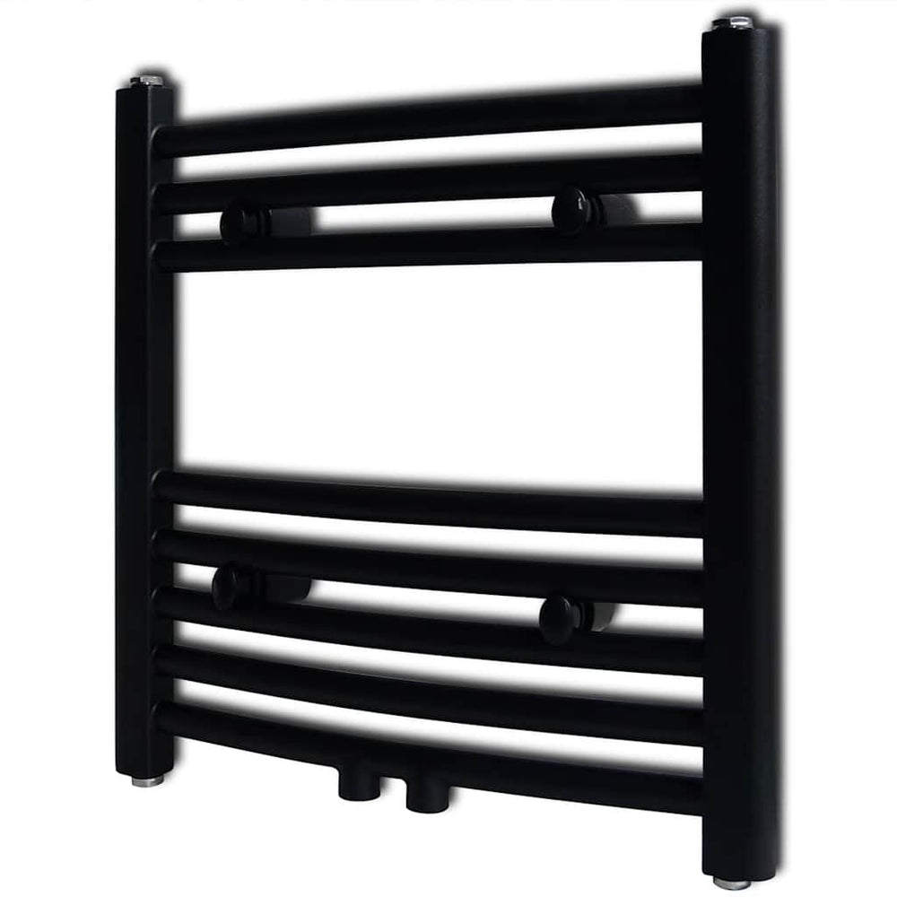 vidaXL Bathroom Central Heating Towel Rail Radiator Curve Curved