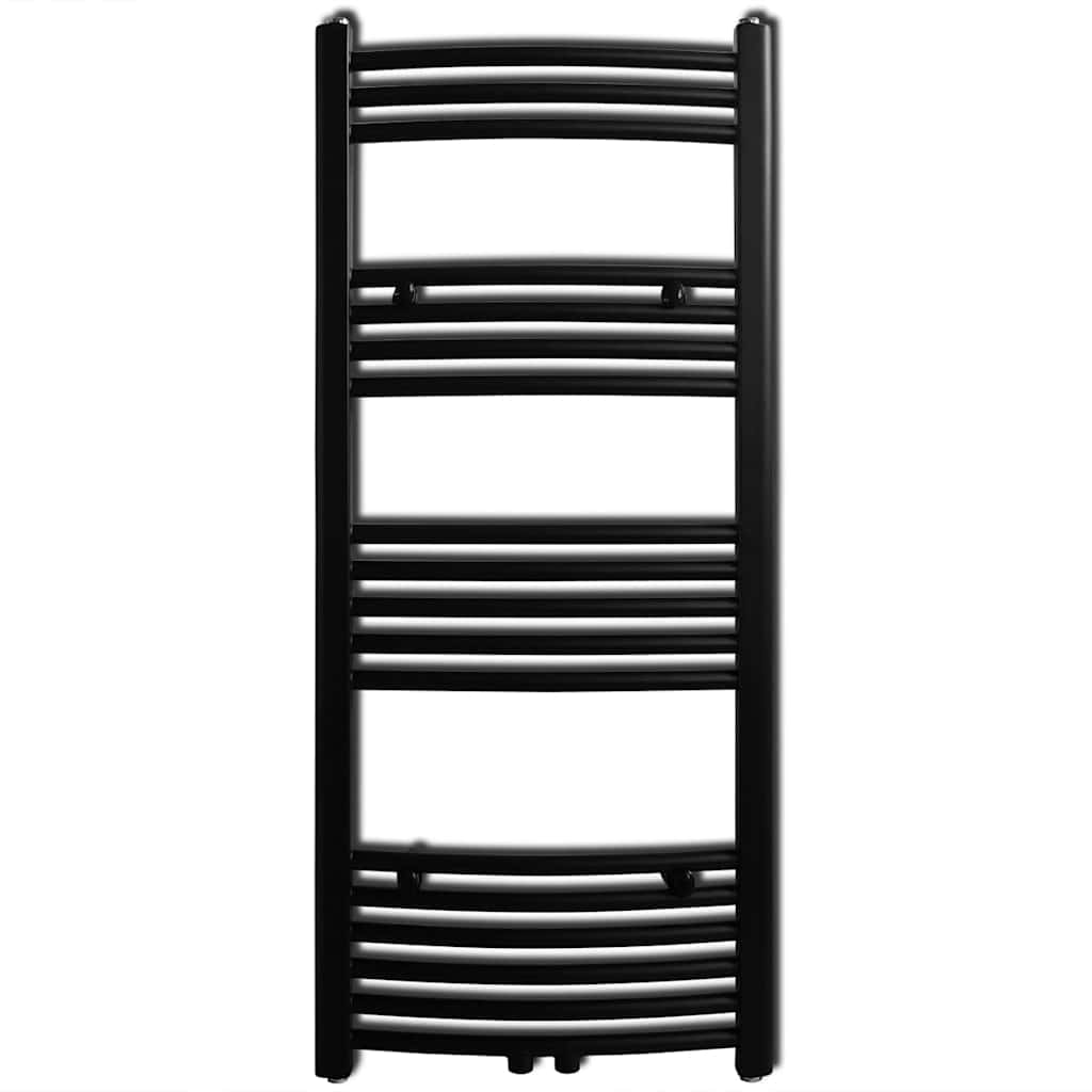 Bathroom Central Heating Towel Rail Radiator Curve Curved 500 mm 1160 mm