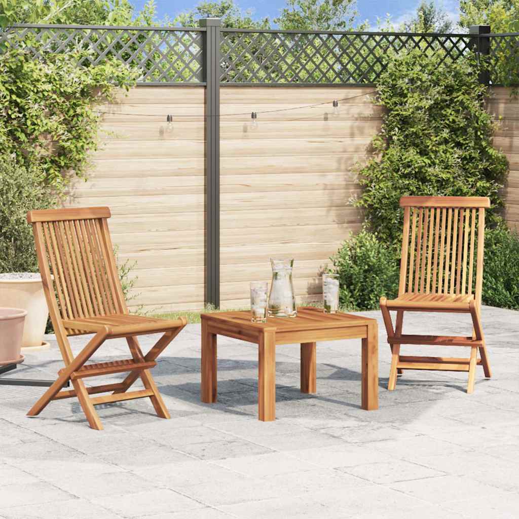 Folding Chairs Solid Teak Wood 2