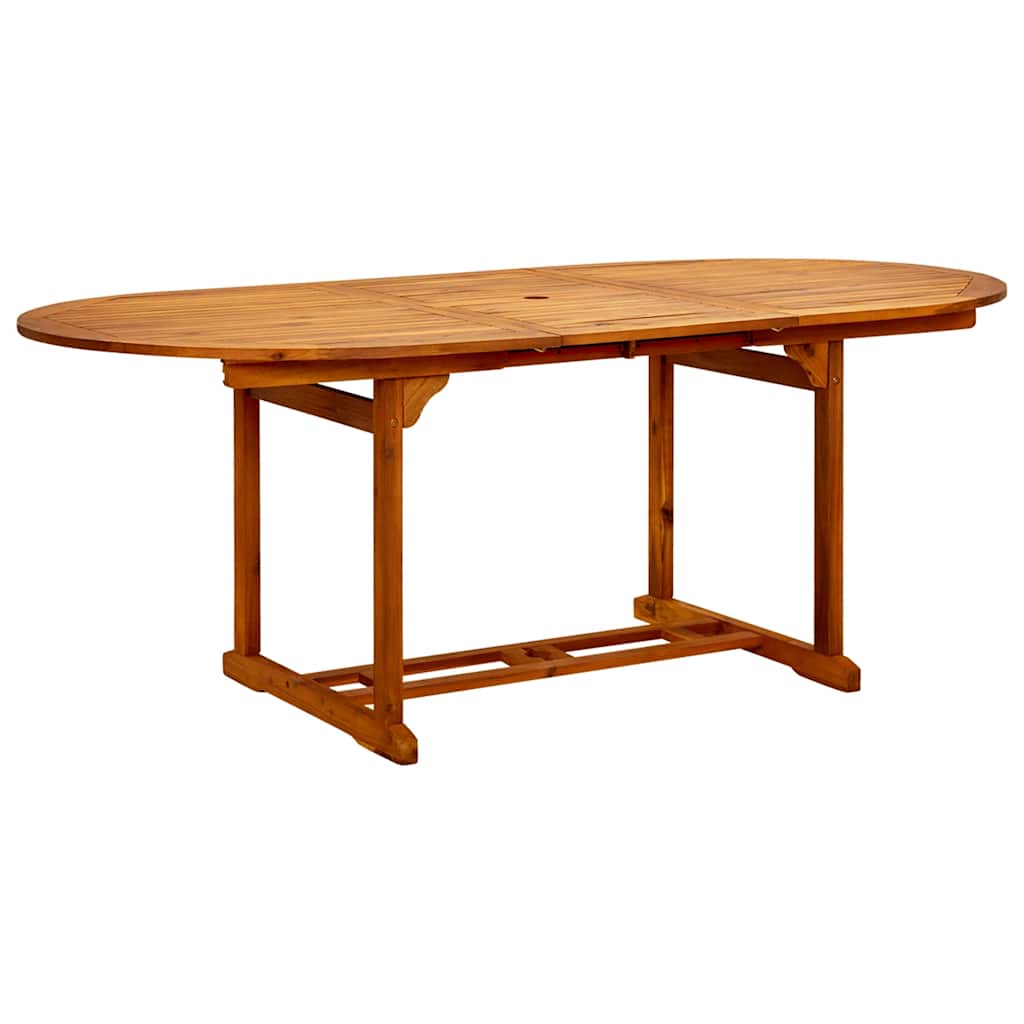 vidaXL Dining Table | Natural wood | Acacia hardwood | Large | Extendable 2