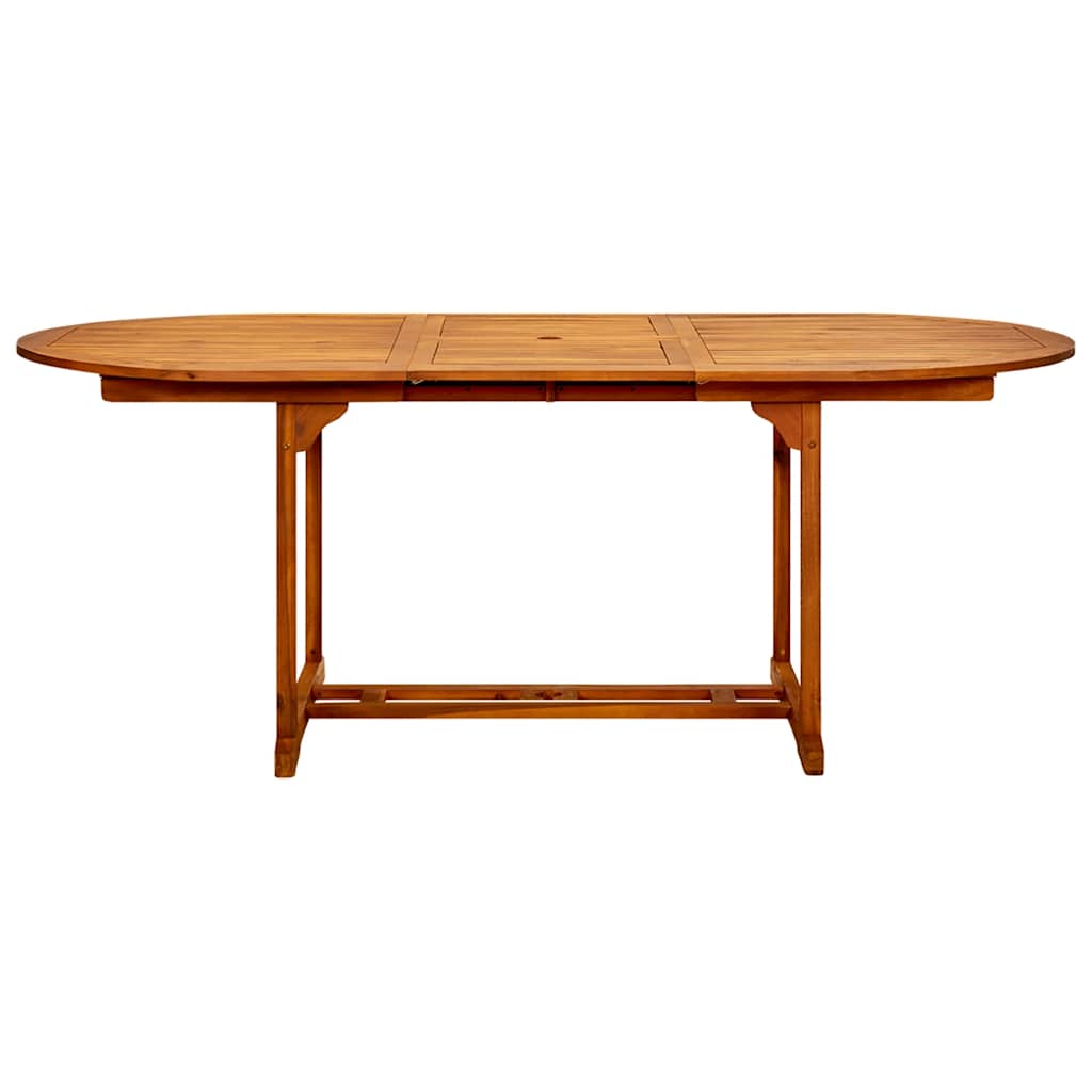 vidaXL Dining Table | Natural wood | Acacia hardwood | Large | Extendable 4