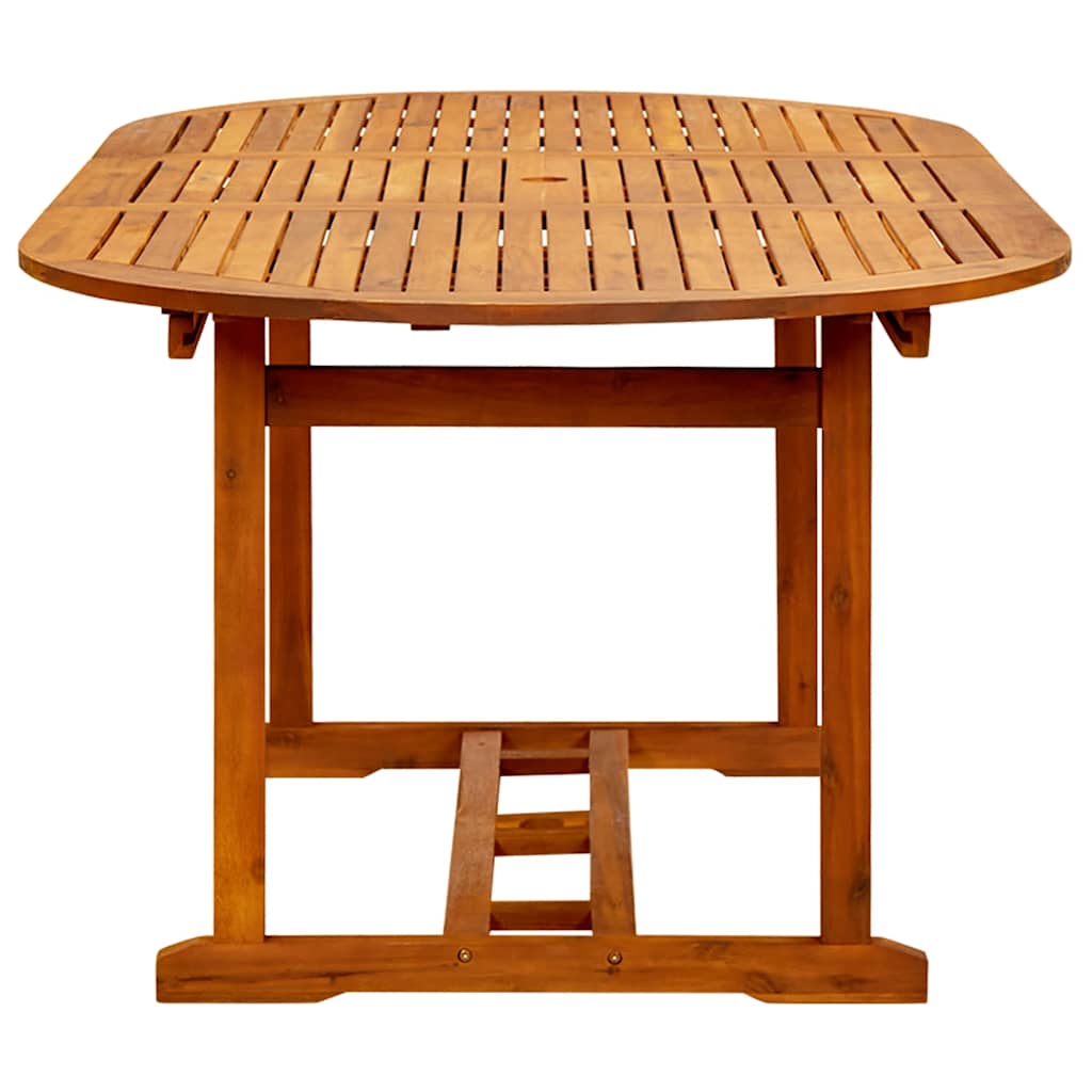 vidaXL Dining Table | Natural wood | Acacia hardwood | Large | Extendable 5