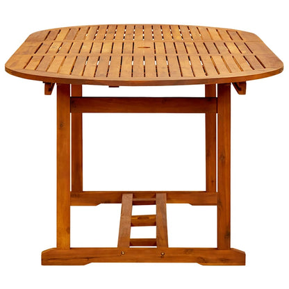 vidaXL Dining Table | Natural wood | Acacia hardwood | Large | Extendable 5