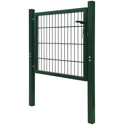 Fence Gate Steel Green