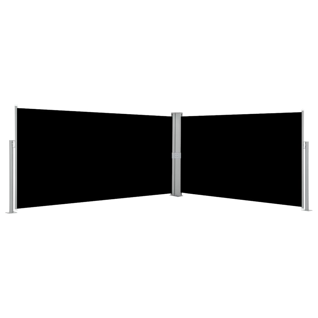 Retractable Side Awning Black 100 x 600 cm – 220 x 600 cm 160 x 600 cm