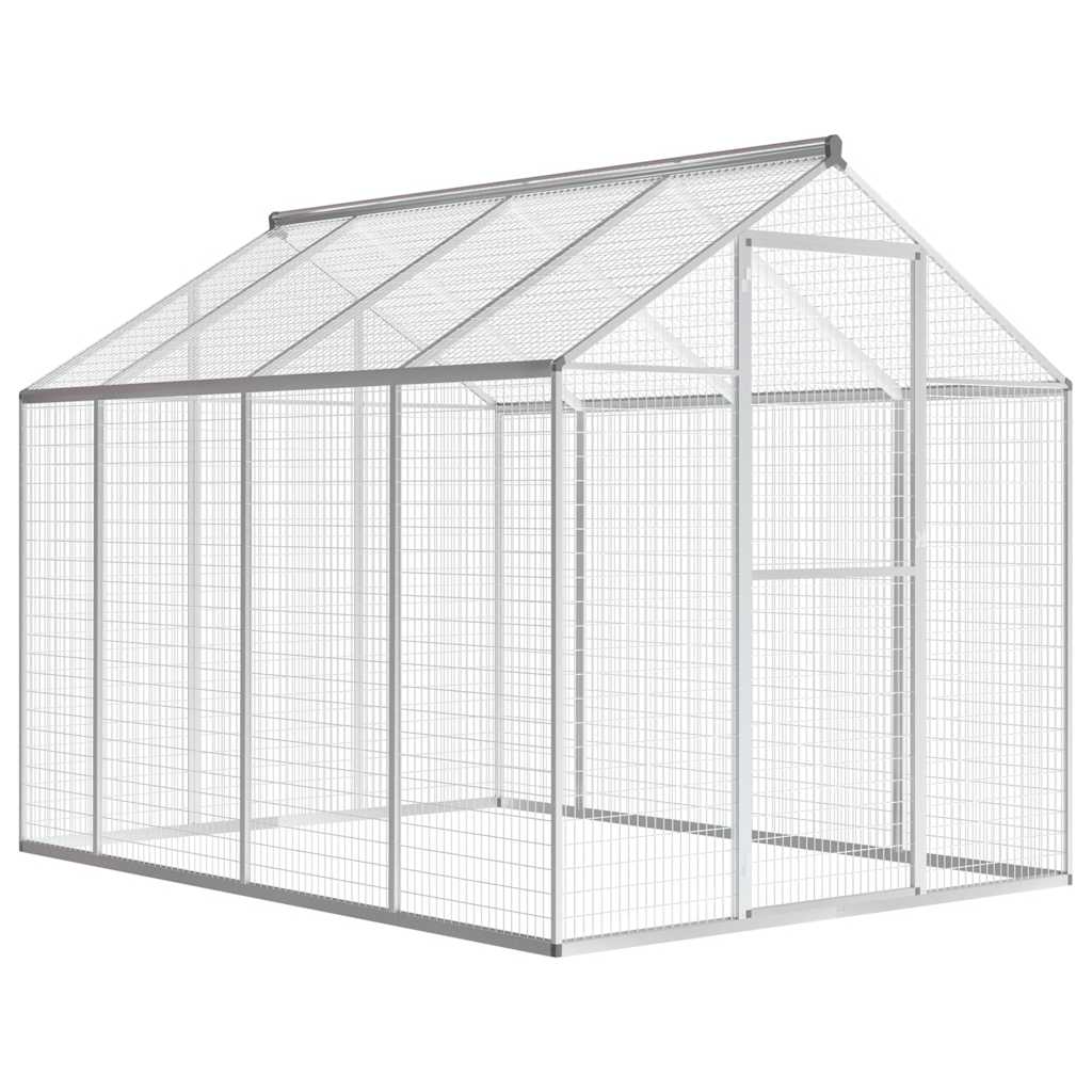 vidaXL Outdoor Aviary Aluminium 178x242x192 cm 1