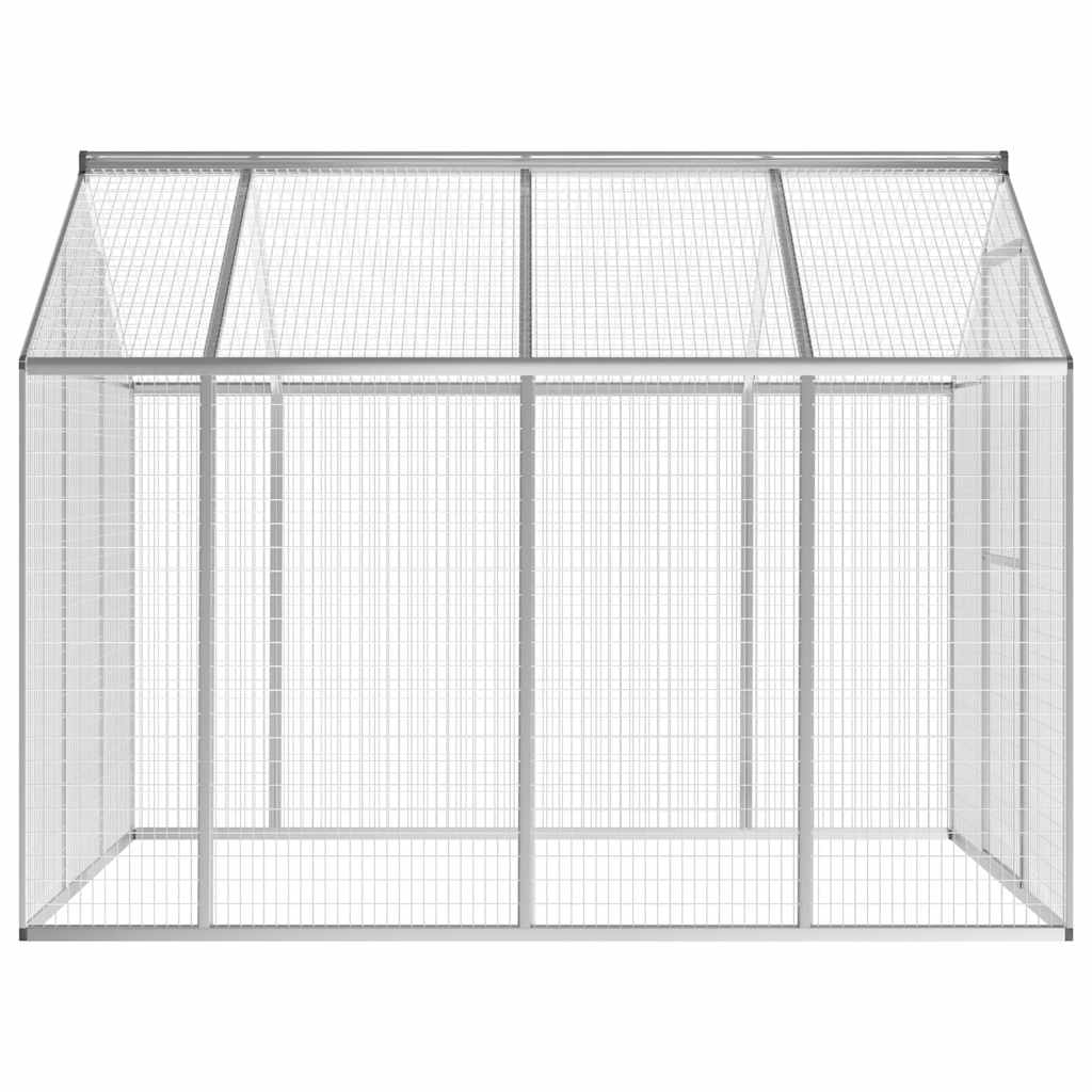 vidaXL Outdoor Aviary Aluminium 178x242x192 cm 4