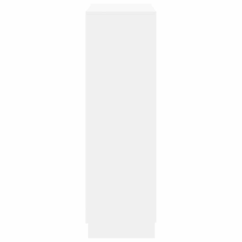 Shoe Cabinet 55x35x108 cm Engineered Wood White