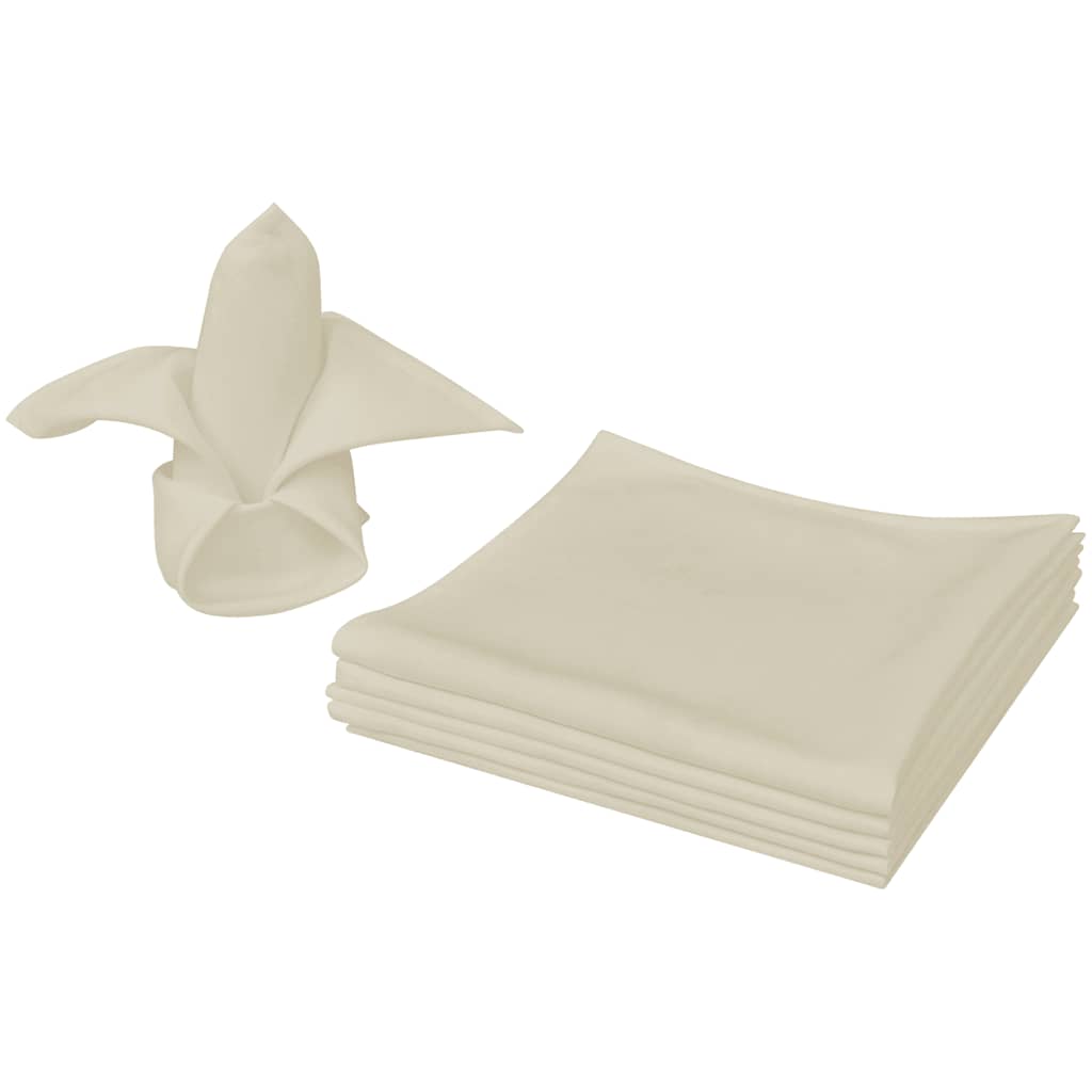 Dinner Napkins 50x50 cm Cream 100