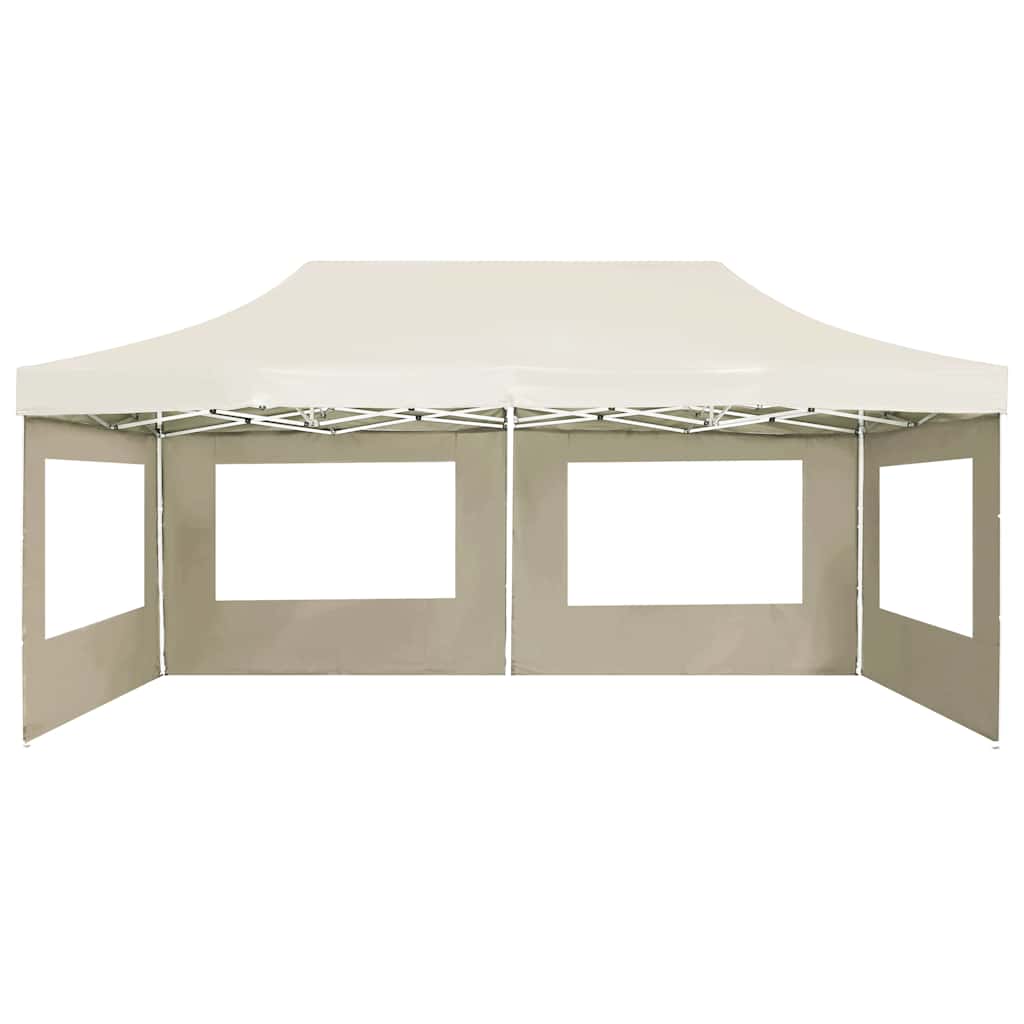 vidaXL Professional Folding Party Tent with Walls Aluminium 6x3m Cream 4