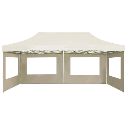 vidaXL Professional Folding Party Tent with Walls Aluminium 6x3m Cream 4