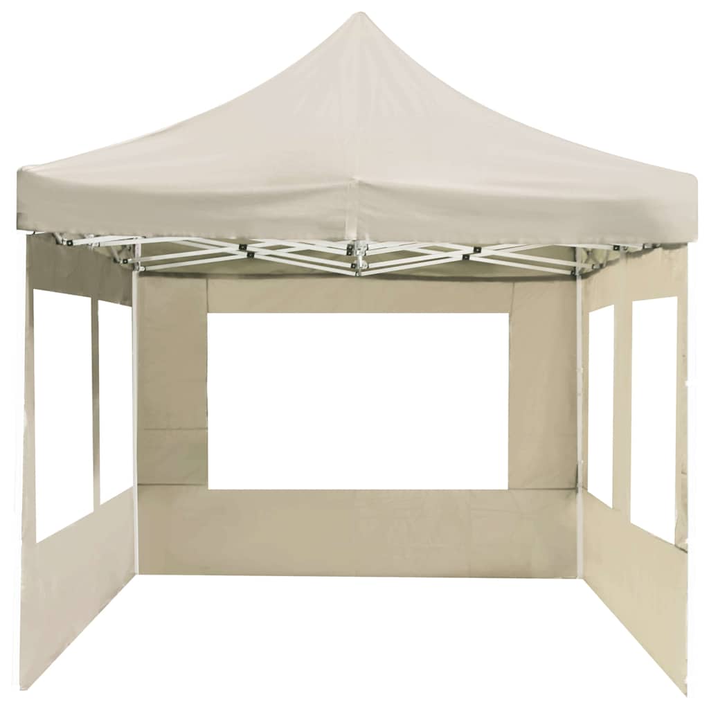 vidaXL Professional Folding Party Tent with Walls Aluminium 6x3m Cream 5