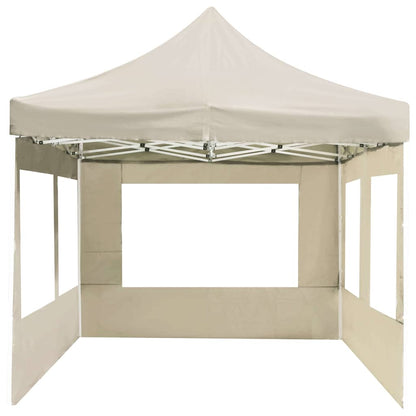 vidaXL Professional Folding Party Tent with Walls Aluminium 6x3m Cream 5