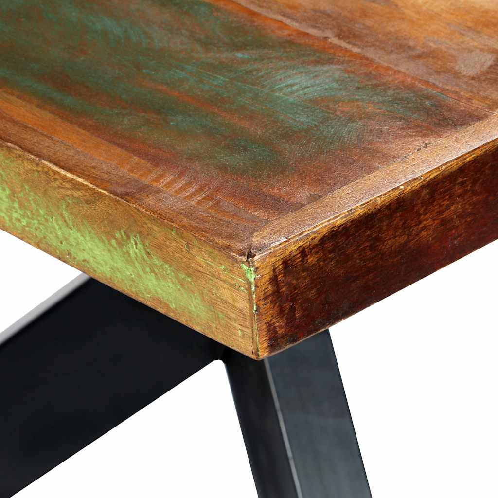 vidaXL Dining Table | Multicolour | Reclaimed Wood | 200 cm | Industrial 4