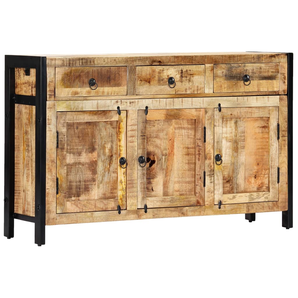 vidaXL Sideboard 120x35x76 cm Solid Mango Wood