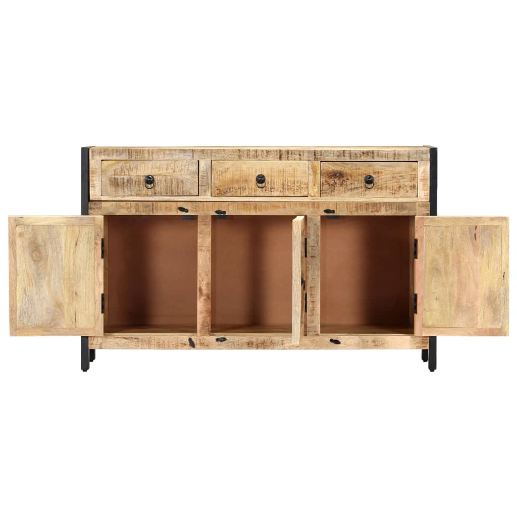 vidaXL Sideboard 120x35x76 cm Solid Mango Wood