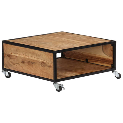 vidaXL Coffee Table 70x70x32 cm Solid Acacia Wood