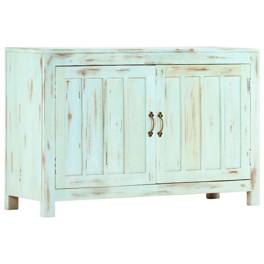 vidaXL Sideboard Light Blue 110x35x70 cm Solid Mango Wood 1