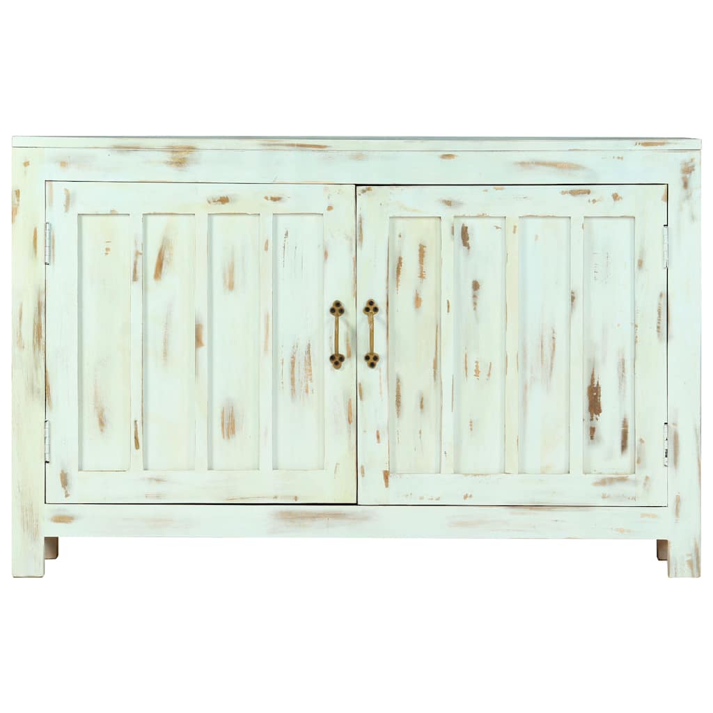 vidaXL Sideboard Light Blue 110x35x70 cm Solid Mango Wood 2