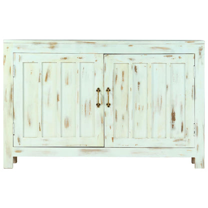 vidaXL Sideboard Light Blue 110x35x70 cm Solid Mango Wood 2