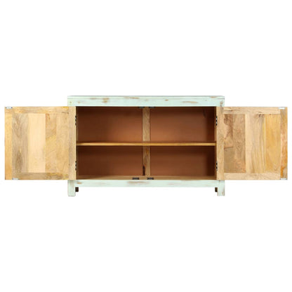 vidaXL Sideboard Light Blue 110x35x70 cm Solid Mango Wood 3