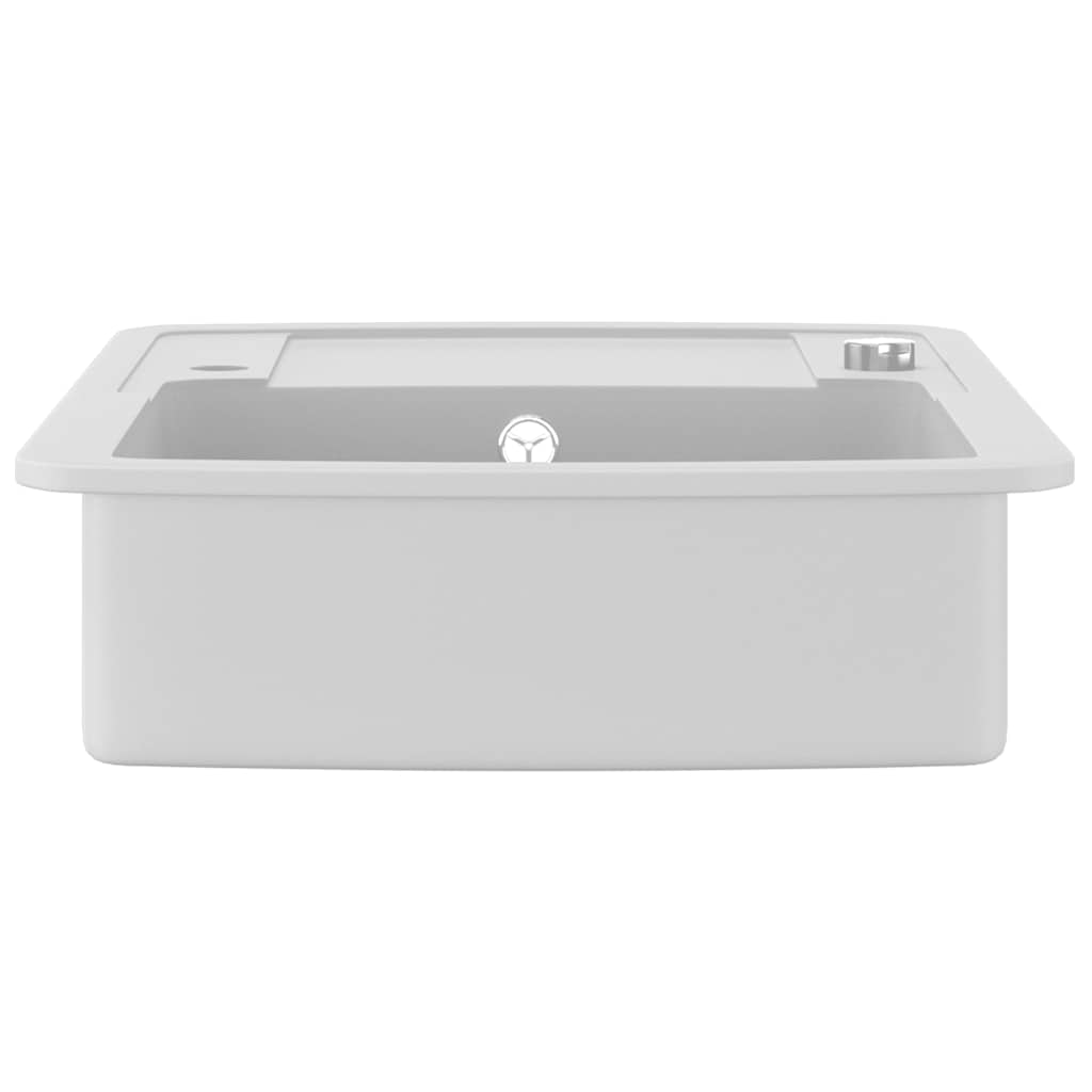 Granite Kitchen Sink Single Basin White