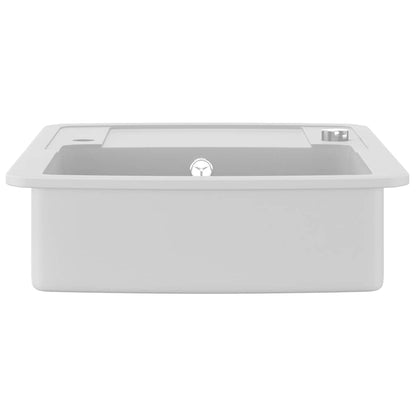 Granite Kitchen Sink Single Basin White