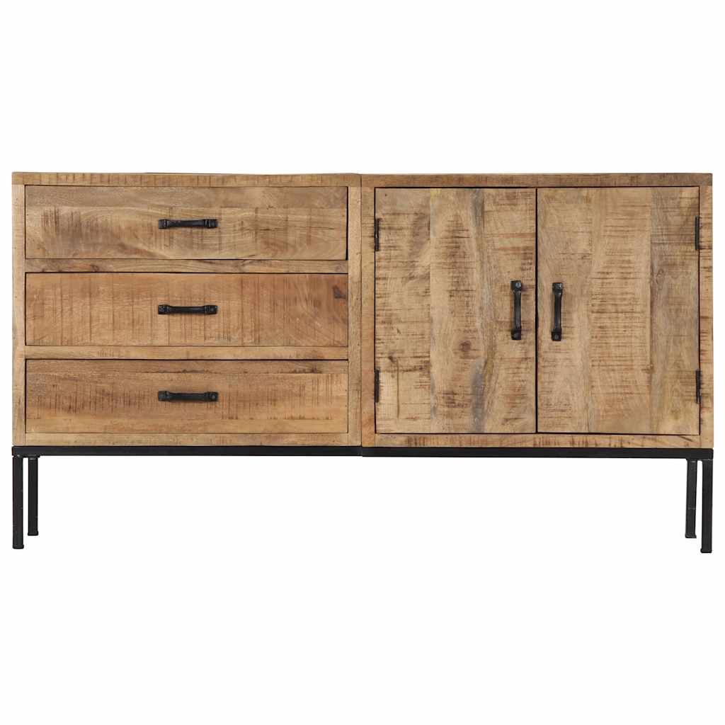 vidaXL Sideboard 140x35x75 cm Solid Mango Wood 2