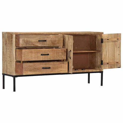 vidaXL Sideboard 140x35x75 cm Solid Mango Wood 3