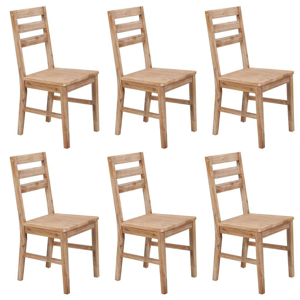 vidaXL Dining Chairs Solid Acacia Wood
