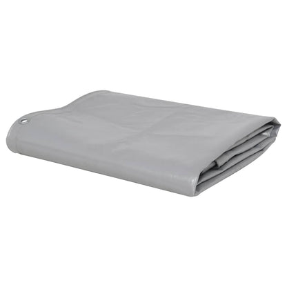 vidaXL Tarpaulin 650 g/m² with Eyelets Grey