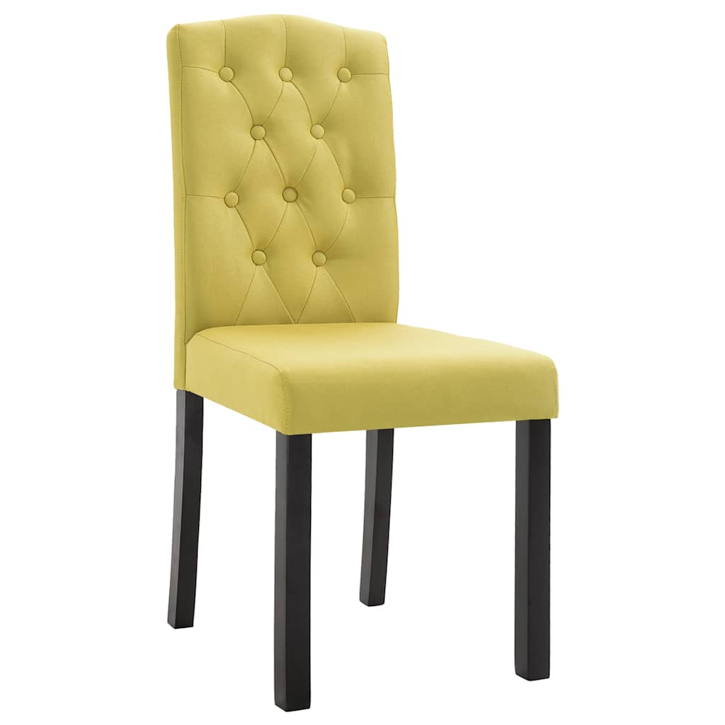 Dining Chairs Green Fabric 2